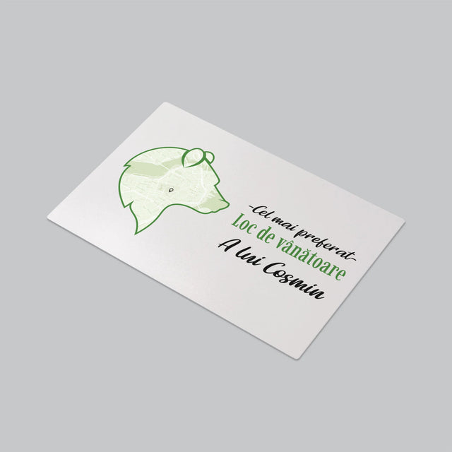 Harta Oraș: Cel Mai Preferat Loc De Vînătoare - Mapa De Birou