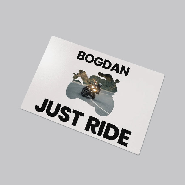 Formă Din Fotografii: Just Ride - Mapa De Birou