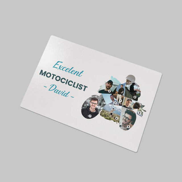 Formă Din Fotografii: Motociclist Excelent - Mapa De Birou