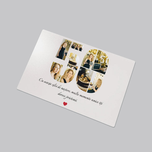 Formă Din Fotografii: A 50 Zi De Naștere - Mapa De Birou