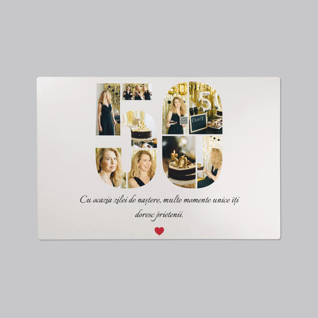 Formă Din Fotografii: A 50 Zi De Naștere - Mapa De Birou
