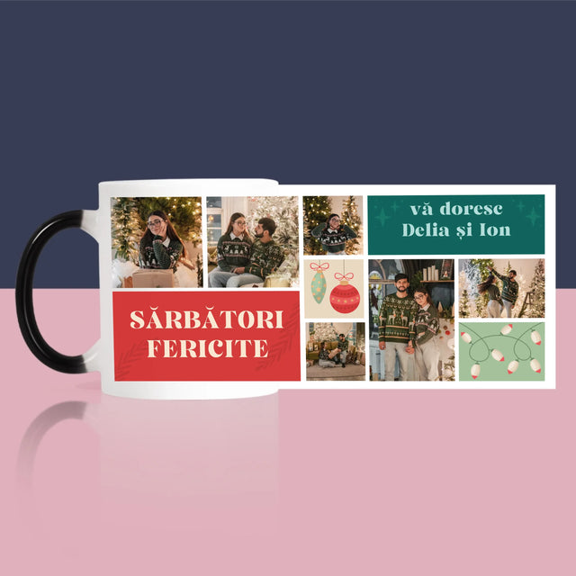 Colaj De Fotografii: Fotografii De Sărbători - Cană