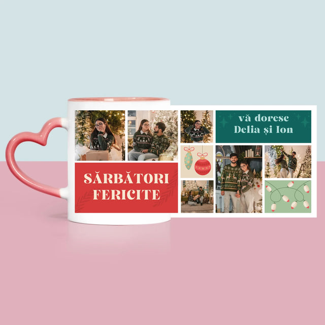 Colaj De Fotografii: Fotografii De Sărbători - Cană