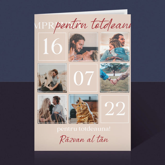 Colaj De Fotografii: Împreună Pentru Totdeauna! - Card Cu Felicitări