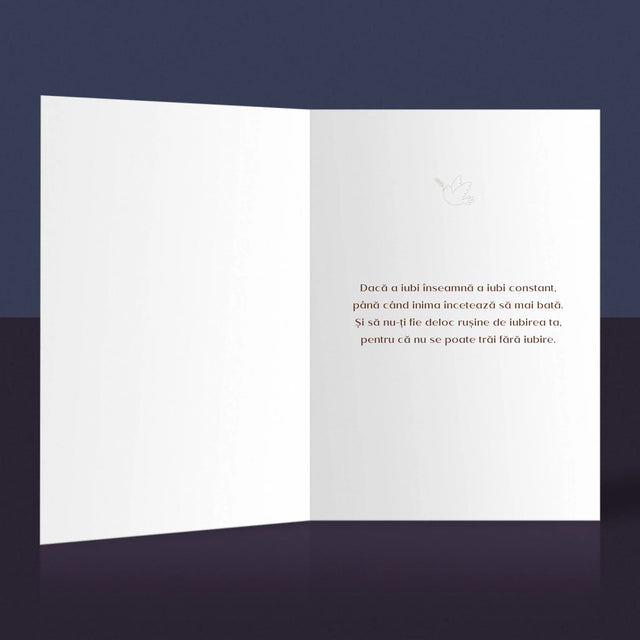 Fotografie Si Semnătură: Porumbei De Împărtășanie - Card Cu Felicitări