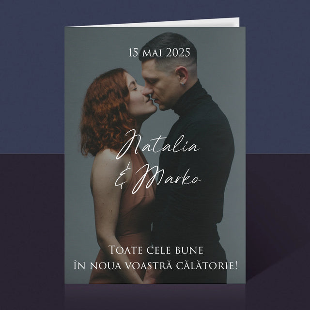Fotografie Si Semnătură: Urări Fotografie De Nuntă - Card Cu Felicitări