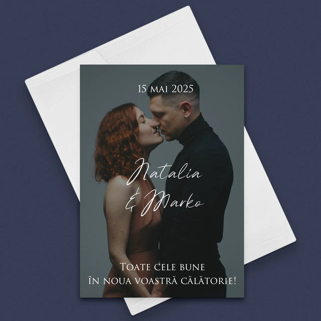 Fotografie Si Semnătură: Urări Fotografie De Nuntă - Card Cu Felicitări