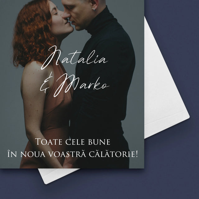 Fotografie Si Semnătură: Urări Fotografie De Nuntă - Card Cu Felicitări