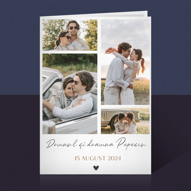 Colaj De Fotografii: Dl. Și Dna - Card Cu Felicitări