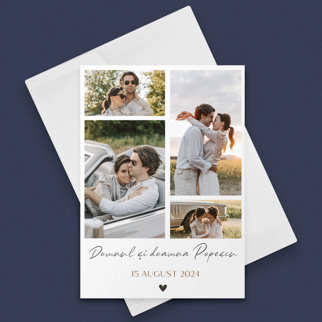 Colaj De Fotografii: Dl. Și Dna - Card Cu Felicitări