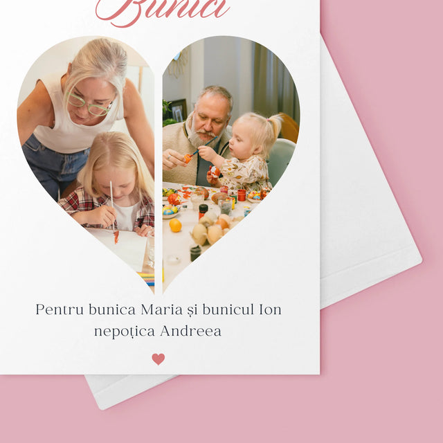 Colaj De Fotografii: Părinții Excelenți Devin Bunici - Card Cu Felicitări