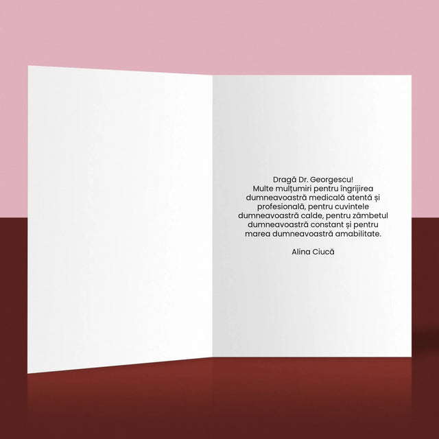 Numele Și Semnătura: Vindec Ajut - Card Cu Felicitări