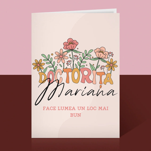 Numele Și Semnătura: Doctorița - Card Cu Felicitări