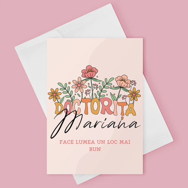 Numele Și Semnătura: Doctorița - Card Cu Felicitări