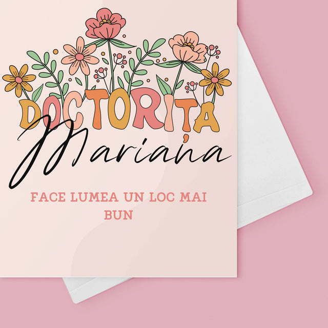 Numele Și Semnătura: Doctorița - Card Cu Felicitări