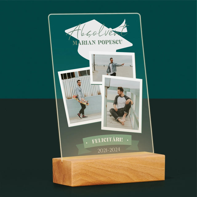 Copertă Derevistă: Absolvent Copertă De Rewistă - Imprimare Pe Sticlă Acrilică (Verticală)