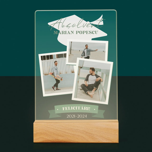 Copertă Derevistă: Absolvent Copertă De Rewistă - Imprimare Pe Sticlă Acrilică (Verticală)