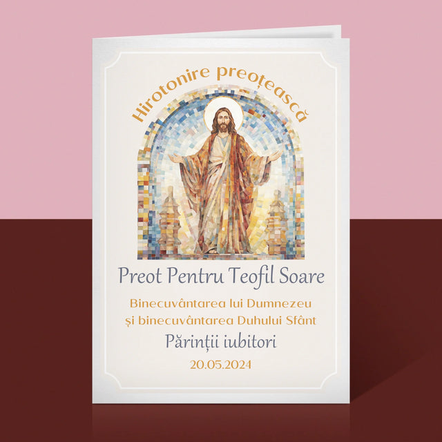Numele Și Semnătura: Hirotonire Preoțească - Card Cu Felicitări