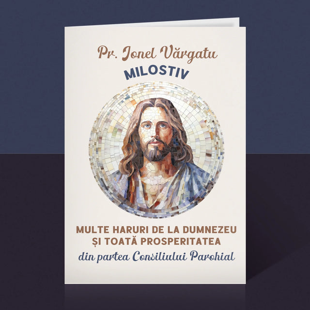 Numele Și Semnătura: Un Preot Milostiv - Card Cu Felicitări
