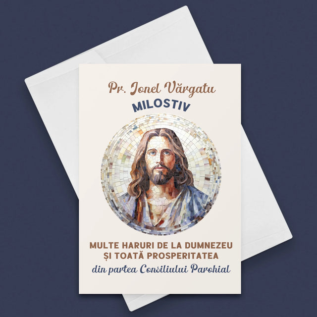 Numele Și Semnătura: Un Preot Milostiv - Card Cu Felicitări