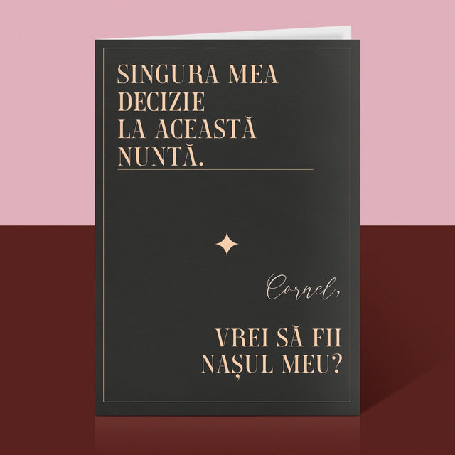 Numele Și Semnătura: Singura Mea Decizie - Card Cu Felicitări