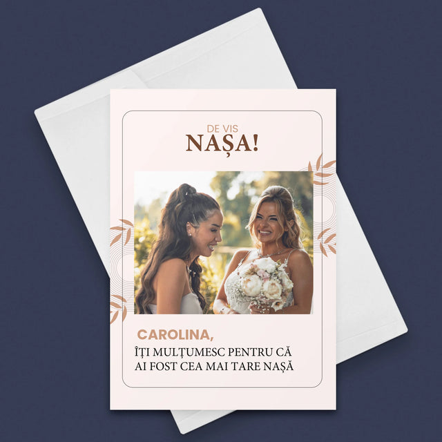 Fotografie Si Semnătură: Nașa De Vis - Card Cu Felicitări