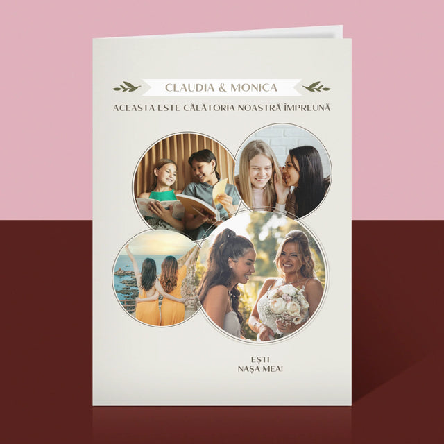 Colaj De Fotografii: Aceasta Este Călătoria Noastră Împreună - Card Cu Felicitări