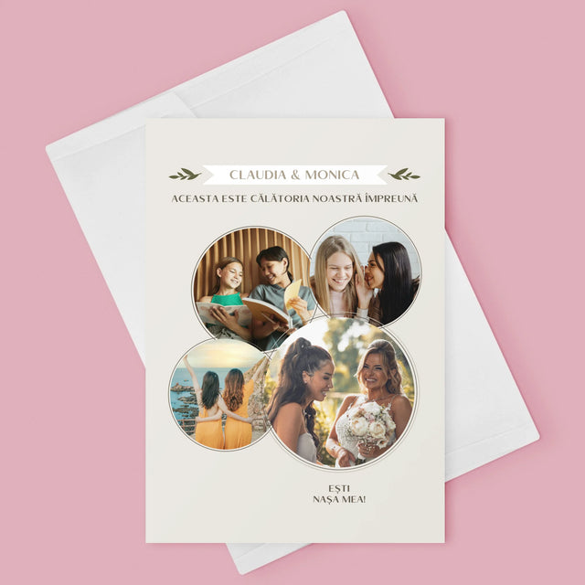 Colaj De Fotografii: Aceasta Este Călătoria Noastră Împreună - Card Cu Felicitări