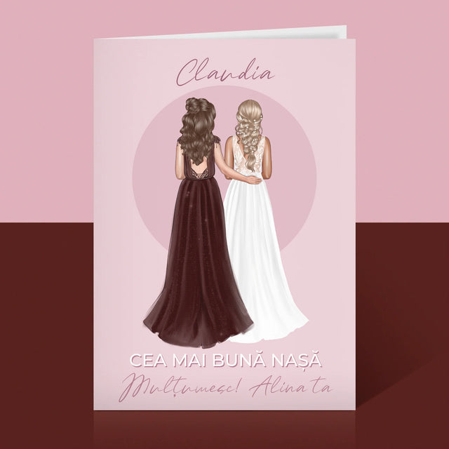 Creator De Personaj: Cea Mai Bună Nașă - Card Cu Felicitări