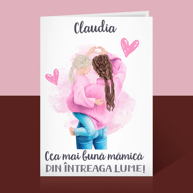 Creator De Personaj: Cea Mai Bună Mămică Din Lume - Card Cu Felicitări