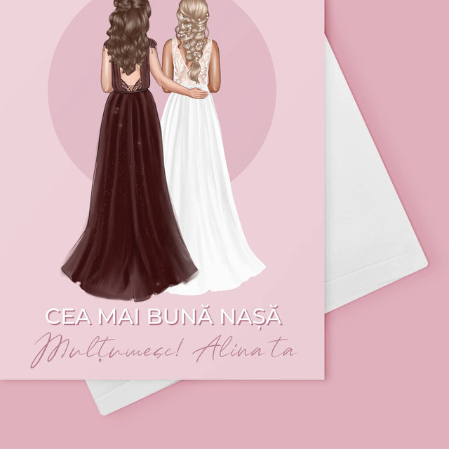 Creator De Personaj: Cea Mai Bună Nașă - Card Cu Felicitări