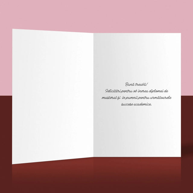 Creator De Personaj: Ai Absolvit Facultatea - Card Cu Felicitări