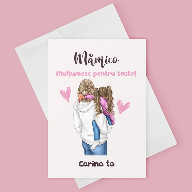 Creator De Personaj: Mama Cu Copilul - Card Cu Felicitări