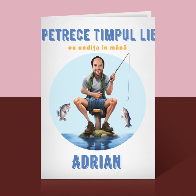 Fotografie Si Semnătură: Îți Petrece Timpul Liber - Card Cu Felicitări