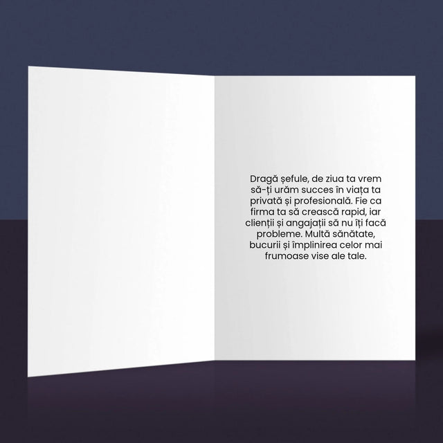 Fotografie Si Semnătură: Cel Mai Bun Lider De Echipă - Card Cu Felicitări