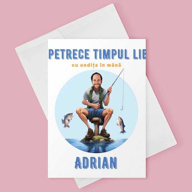 Fotografie Si Semnătură: Îți Petrece Timpul Liber - Card Cu Felicitări