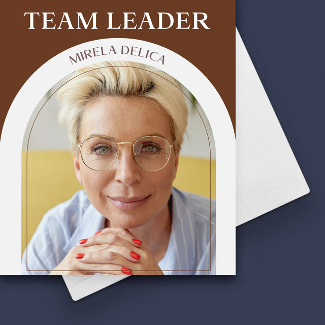 Fotografie Si Semnătură: Cel Mai Bun Lider De Echipă - Card Cu Felicitări