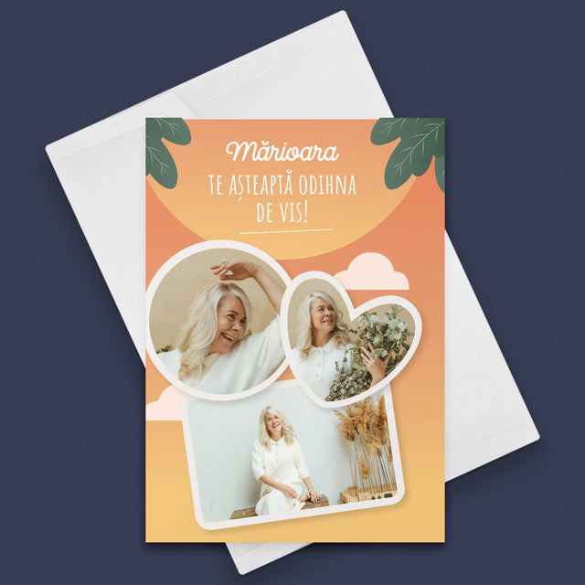 Colaj De Fotografii: Odihna De Vis - Card Cu Felicitări