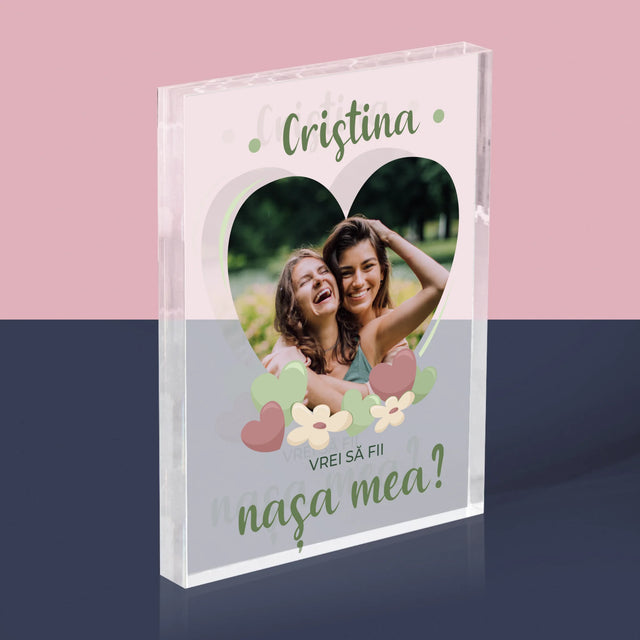 Fotografie Si Semnătură: Vrei Să Fii Martorul Meu - Bloc Acrilic