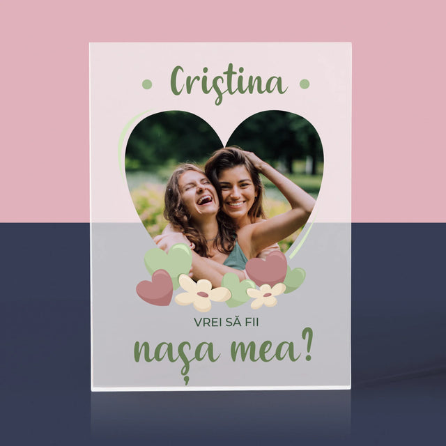 Fotografie Si Semnătură: Vrei Să Fii Martorul Meu - Bloc Acrilic