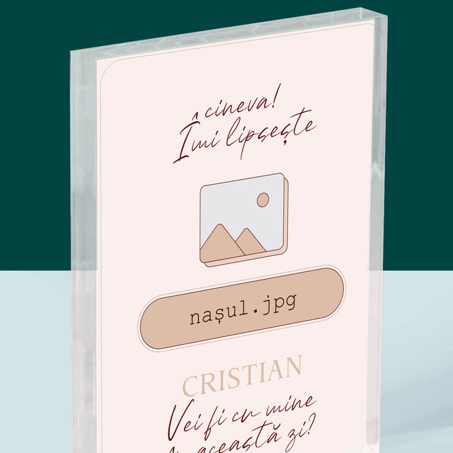 Numele Și Semnătura: Îmi Lipsește Cineva ... Nașul - Bloc Acrilic