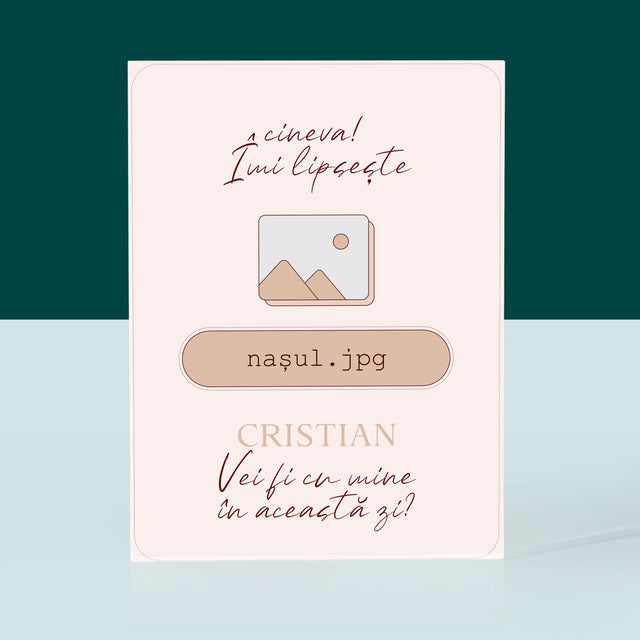 Numele Și Semnătura: Îmi Lipsește Cineva ... Nașul - Bloc Acrilic