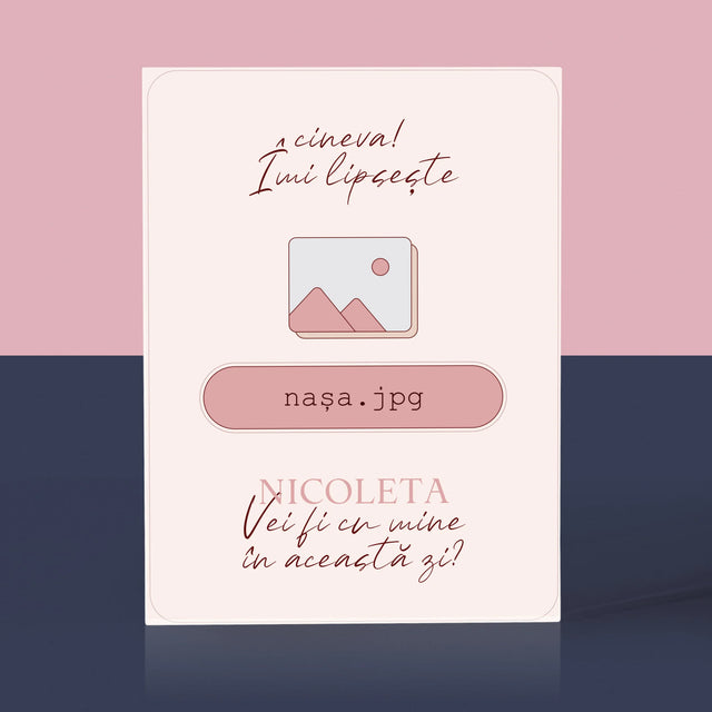 Numele Și Semnătura: Îmi Lipsește Cineva Nașa - Bloc Acrilic