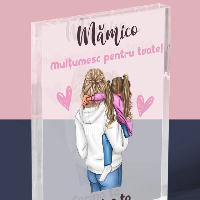 Creator De Personaj: Mama Cu Copilul - Bloc Acrilic