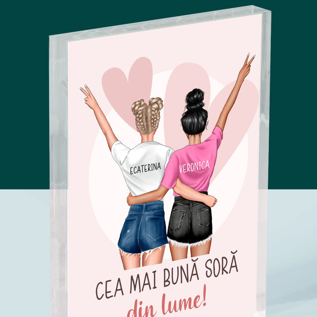 Creator De Personaj: Cea Mai Bună Soră Din Lume - Bloc Acrilic