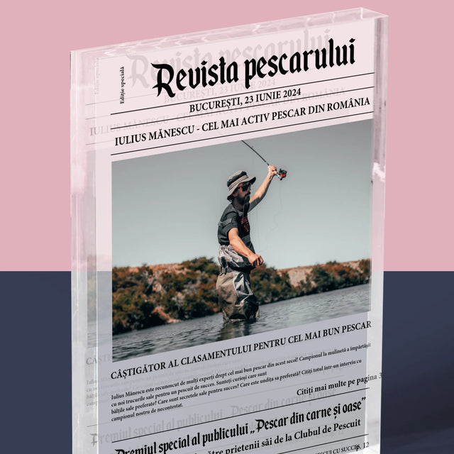 Fotografie Si Semnătură: Revista Pescarului - Bloc Acrilic