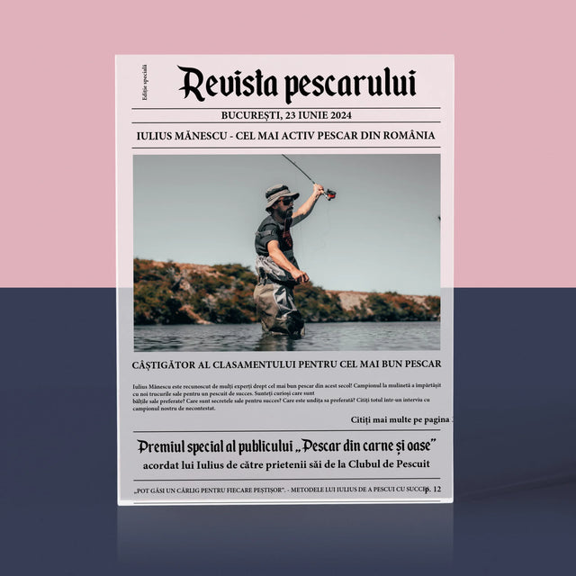 Fotografie Si Semnătură: Revista Pescarului - Bloc Acrilic