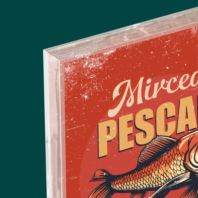 Numele Și Semnătura: Pescar Din Carne Și Oase - Bloc Acrilic