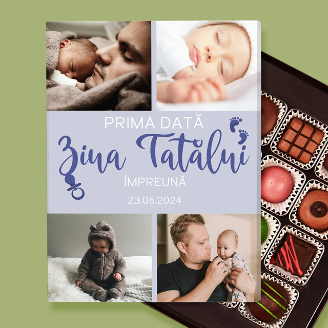 Colaj De Fotografii: Prima Zi A Tatălui - Praline