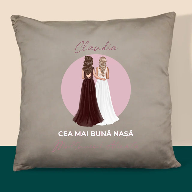 Creator De Personaj: Cea Mai Bună Nașă - Pernă (Cu Fotografie)